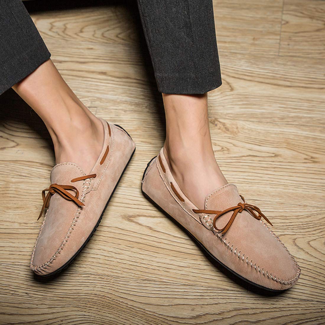 Men's Casual Loafers - Suede Moccasin Slip-On Dress Shoes for Driving & Boat Wear | Comfortable & Stylish for Work, Travel & Everyday Outfits