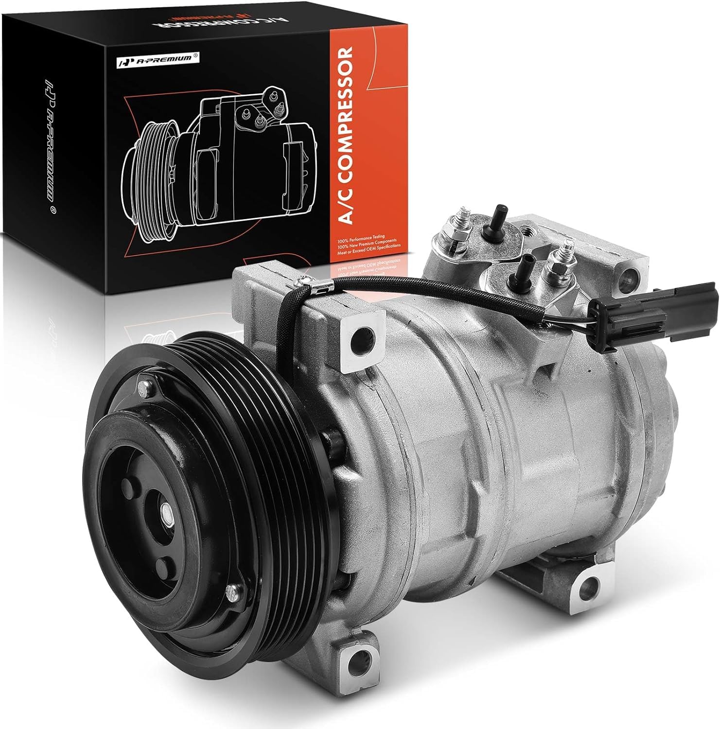 Premium A/C Compressor with Clutch - Compatible with 2005-2006 Jeep Liberty 2.8L Diesel - Replacement for OEM Part - Perfect for Summer Cooling & Road Trips