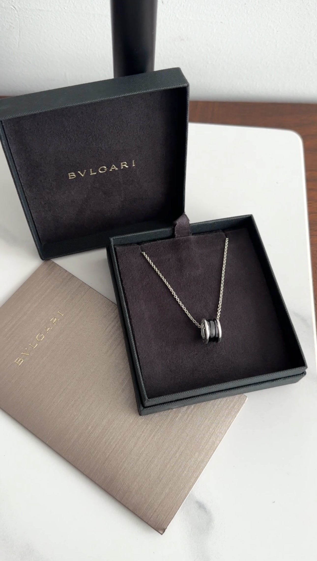 Bvlgari B Zero 1 Save The Children Pendant Necklace - 18K Rose Gold Charitable Jewelry for Women, Luxury Gift for Her - Perfect for Charity Events, Anniversary Gifts & Special Occasions