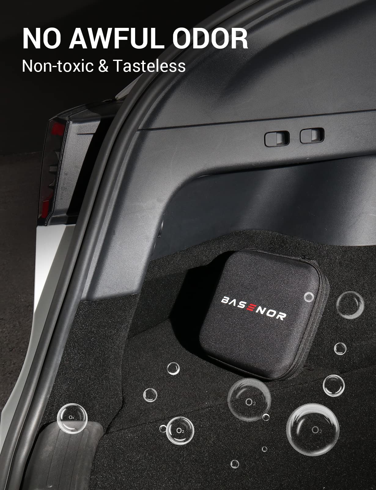 BASENOR Tesla Model 3 & Y Leather Seat Back Protector & Jack Pad - Premium Car Accessories for Comfort & Protection | Perfect for Road Trips & DIY Maintenance