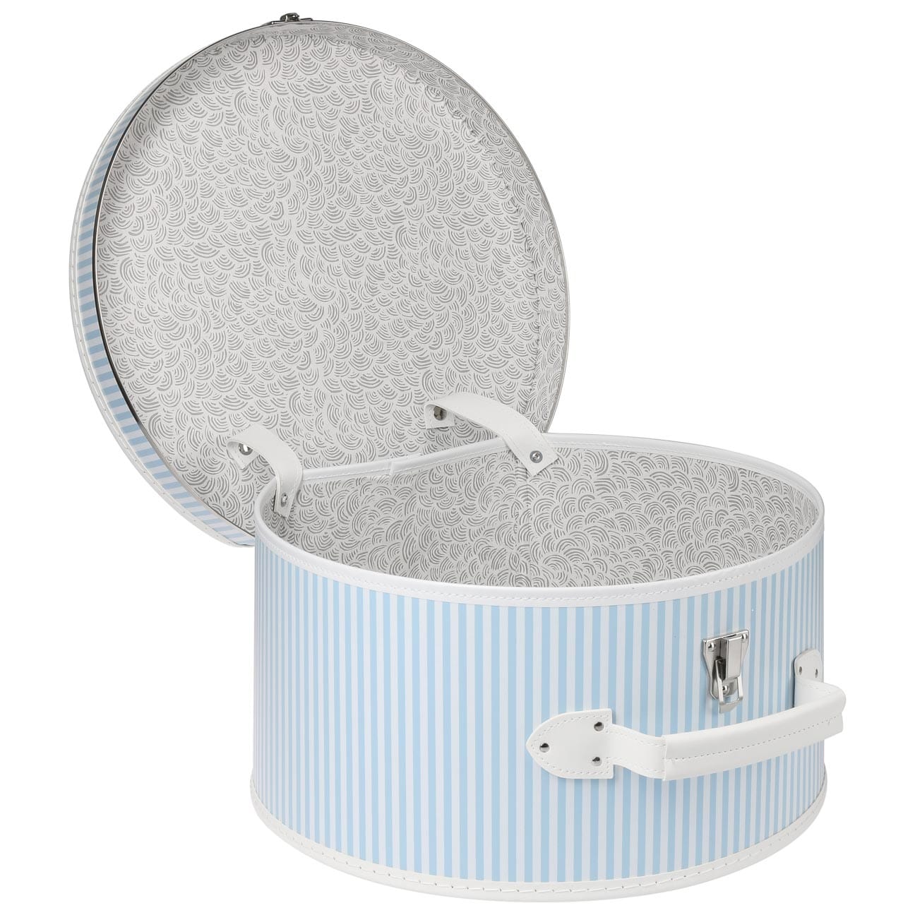 Lierys Striped Hat Box - Stylish Storage for Hats, Scarves & Accessories - Perfect for Travel, Home & Closet Organization