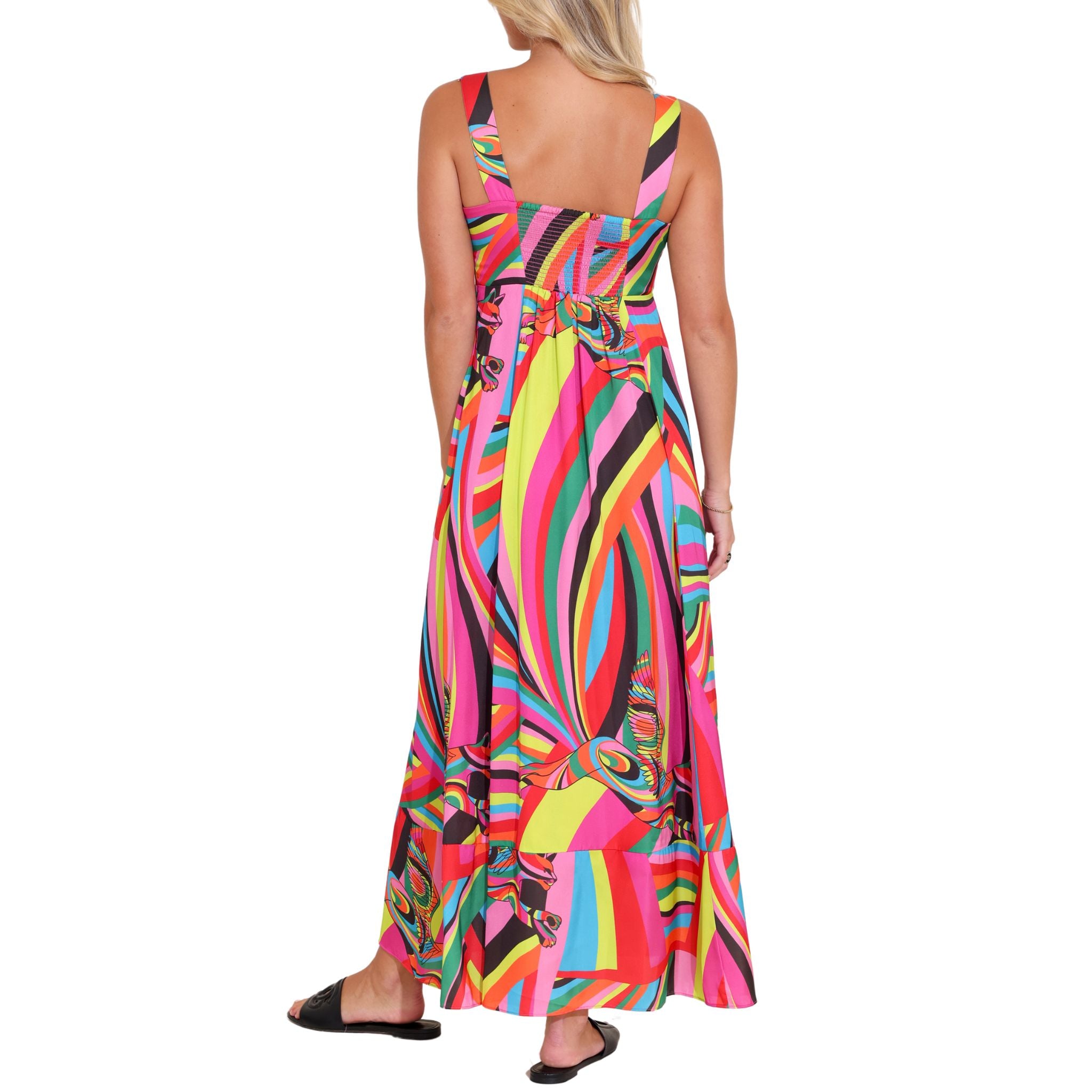 Maria Women's Floral Print Maxi Dress - Summer Beach Party, Vacation, Boho Chic Outfit