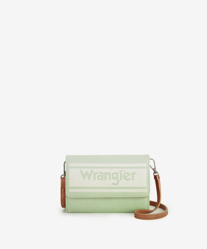 Wrangler Flap Canvas Mini Crossbody Purse for Women - Stylish Small Shoulder Bag with Adjustable Strap - Perfect for Travel, Shopping & Everyday Use