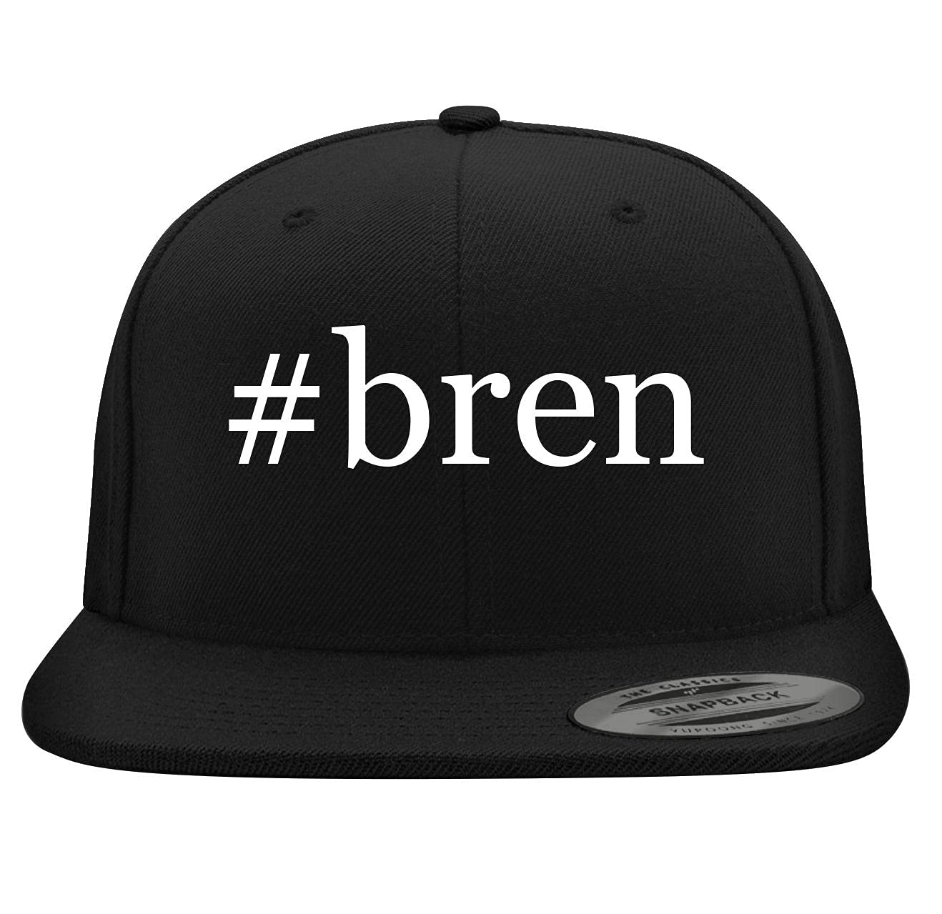 BH Cool Designs #bren - Yupoong 6089 Structured Flat Bill Snapback Hat | Embroidered Unisex Baseball Cap for Men & Women | Trendy Streetwear Fashion Accessory for Casual Outfits & Sports Events