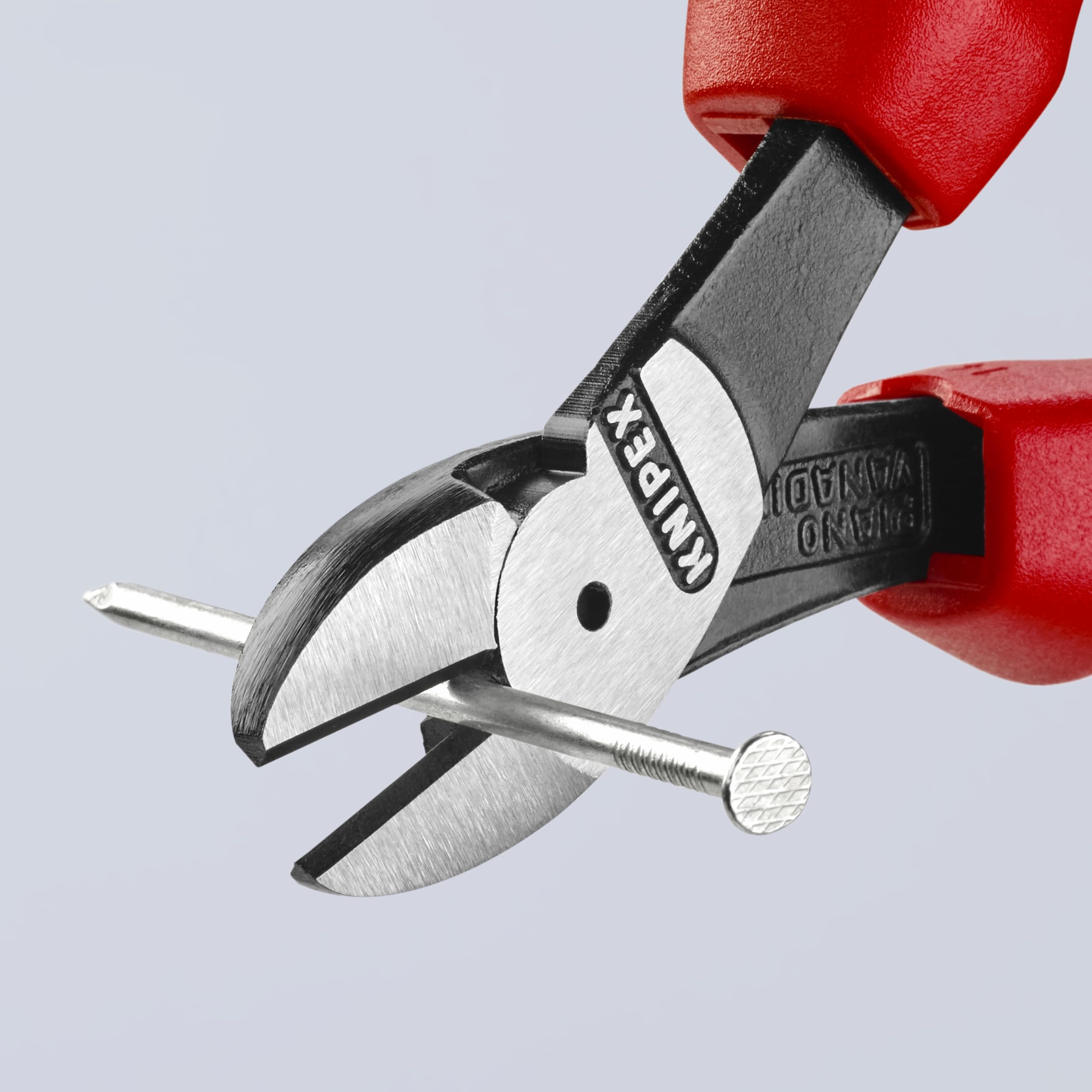KNIPEX High Leverage Diagonal Cutters - Professional Red Wire Cutting Pliers for Electrical Work, DIY Projects & Home Repairs
