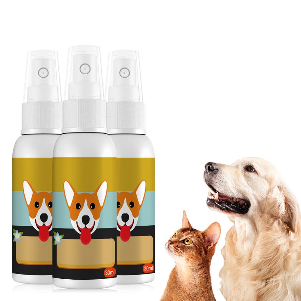 3PCS 30ML Pet Potty Training Spray - Puppy & Cat Toilet Training Aid, Indoor & Outdoor Use for Effective Housebreaking | Perfect for New Pets & Travel
