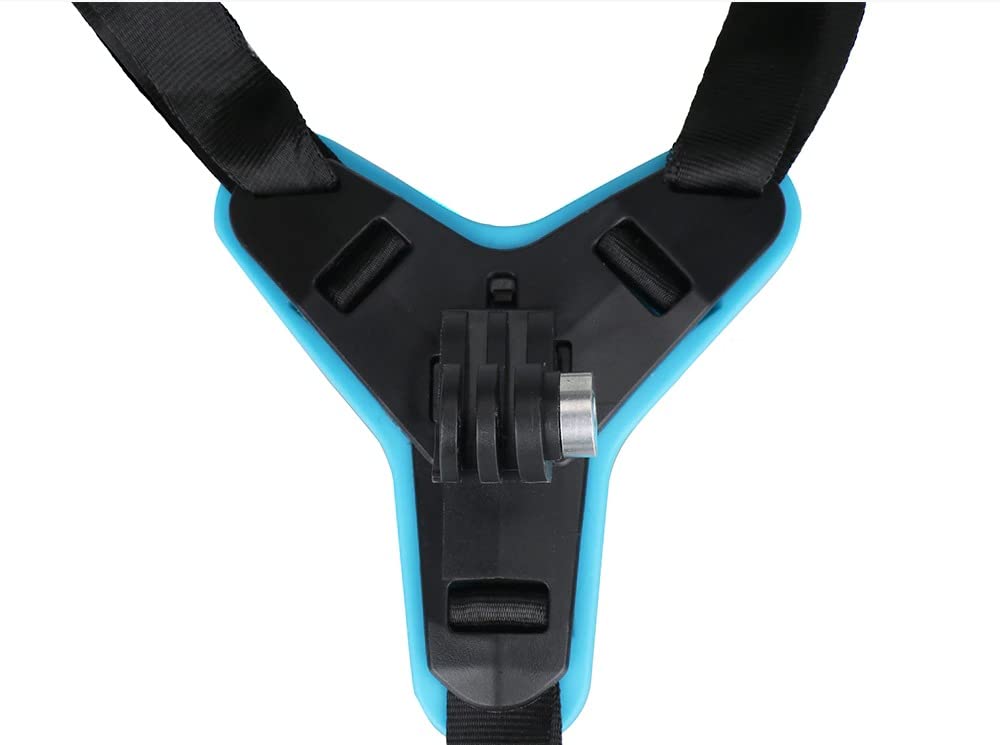 GIFTMAX Universal Helmet Chin Strap Mount with Mobile Clip & Screw - Compatible with GoPro Hero 9/8/7/6, SJCAM, Yi & All Action Cameras - Multi-Purpose Helmet Mount for Cycling, Motorcycling, Skiing & Outdoor Sports (Chin-Mount-Holder)