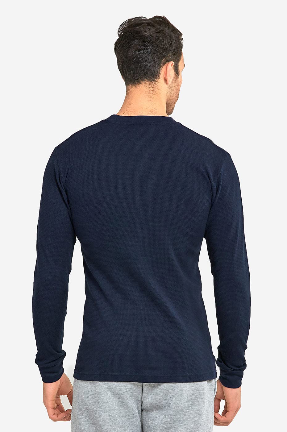 Men's Mid-Weight Waffle Thermal Shirt - Warm Long Sleeve Knit Top for Cold Weather Outdoor Activities | Hiking, Camping & Winter Layering