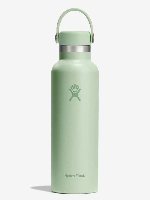 Hydro Flask 621ml (21oz) Standard Mouth Water Bottle with Flex Cap - Insulated Stainless Steel Vacuum Flask for Hot & Cold Drinks - Perfect for Hiking, Gym, Work & Outdoor Activities