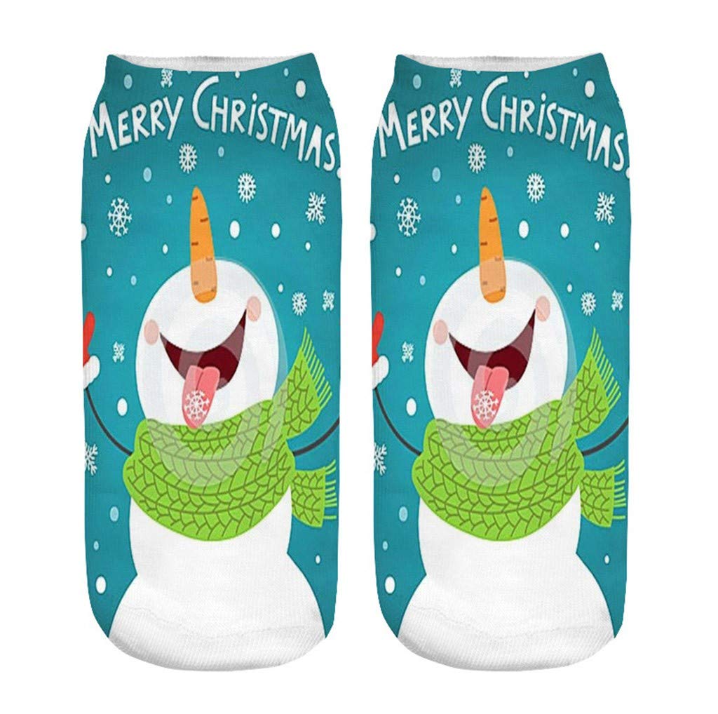 Women's Cute Christmas Ankle Socks - Cotton No Show Socks for Autumn & Winter - Warm Low Cut Socks - Perfect Gift for Women & Kids - Great for Holiday Parties, Office Wear & Casual Outfits