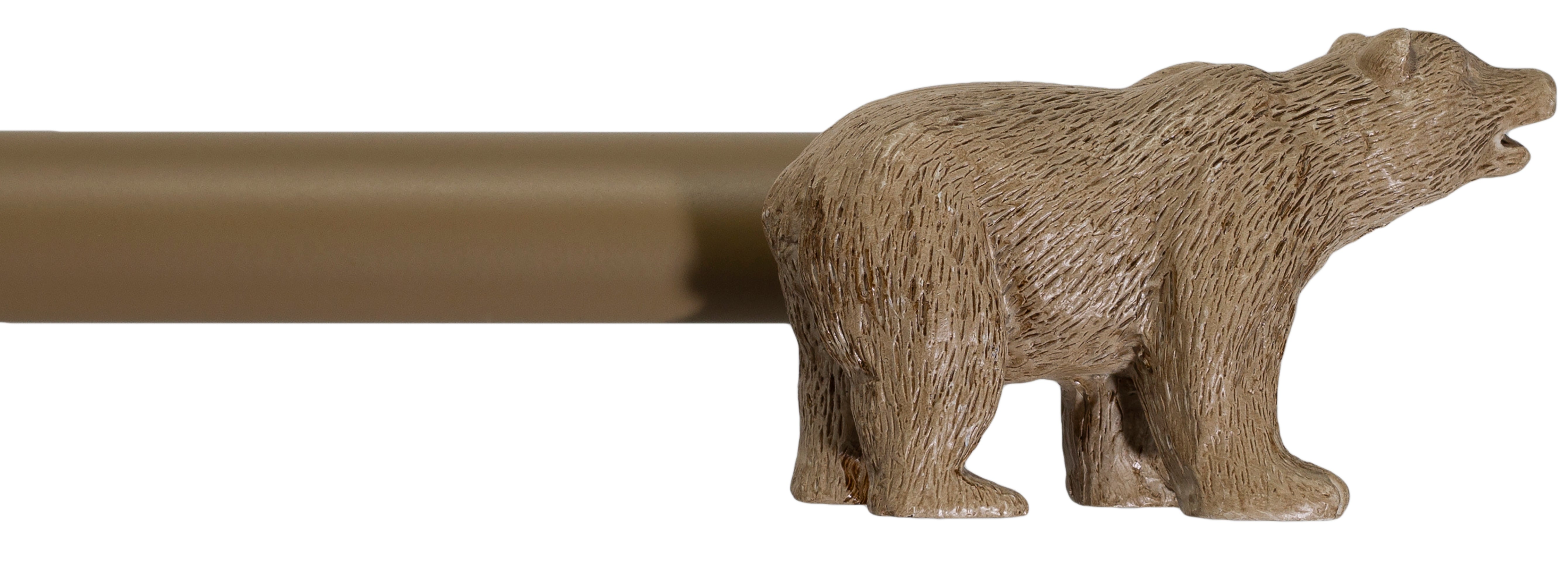 Urbanest 3/4 Inch Adjustable Drapery Curtain Rod with Bear Finials - Perfect for Living Room, Bedroom & Window Treatments | Heavy Duty Metal Curtain Rod for Home Decor