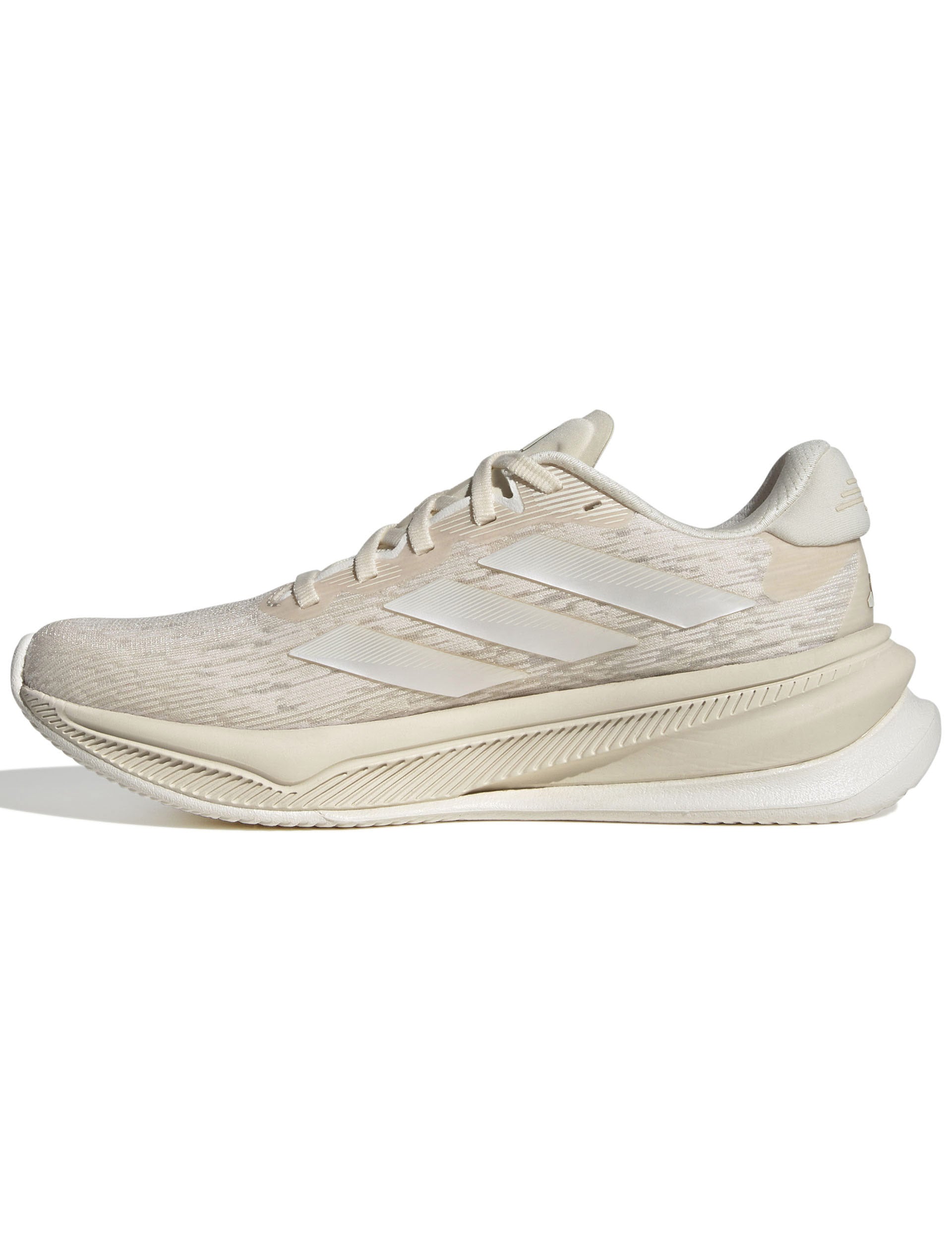 Supernova Comfortglide Running Shoes for Men & Women - Lightweight, Cushioned & Breathable - Wonder White/Zero Metallic/Chalk White - Perfect for Jogging, Gym Workouts & Daily Walking