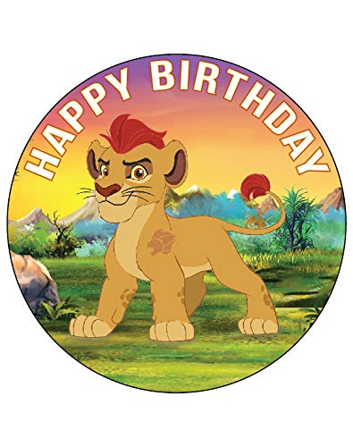 7.5 Inch Edible Cake Toppers - Brave Lion Guardians Themed Birthday Party Decorations for Cakes, Cupcakes & Desserts | Perfect for Kids Birthday Parties, Baby Showers & Special Celebrations