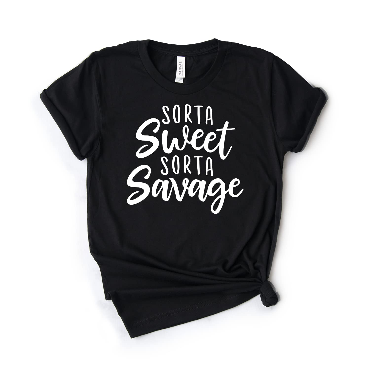 Savage Shirt - Sorta Sweet Sorta Savage Unisex T-Shirt | Softstyle Gangster Tee for Hood Girls | Casual Streetwear for Everyday Wear & Urban Fashion