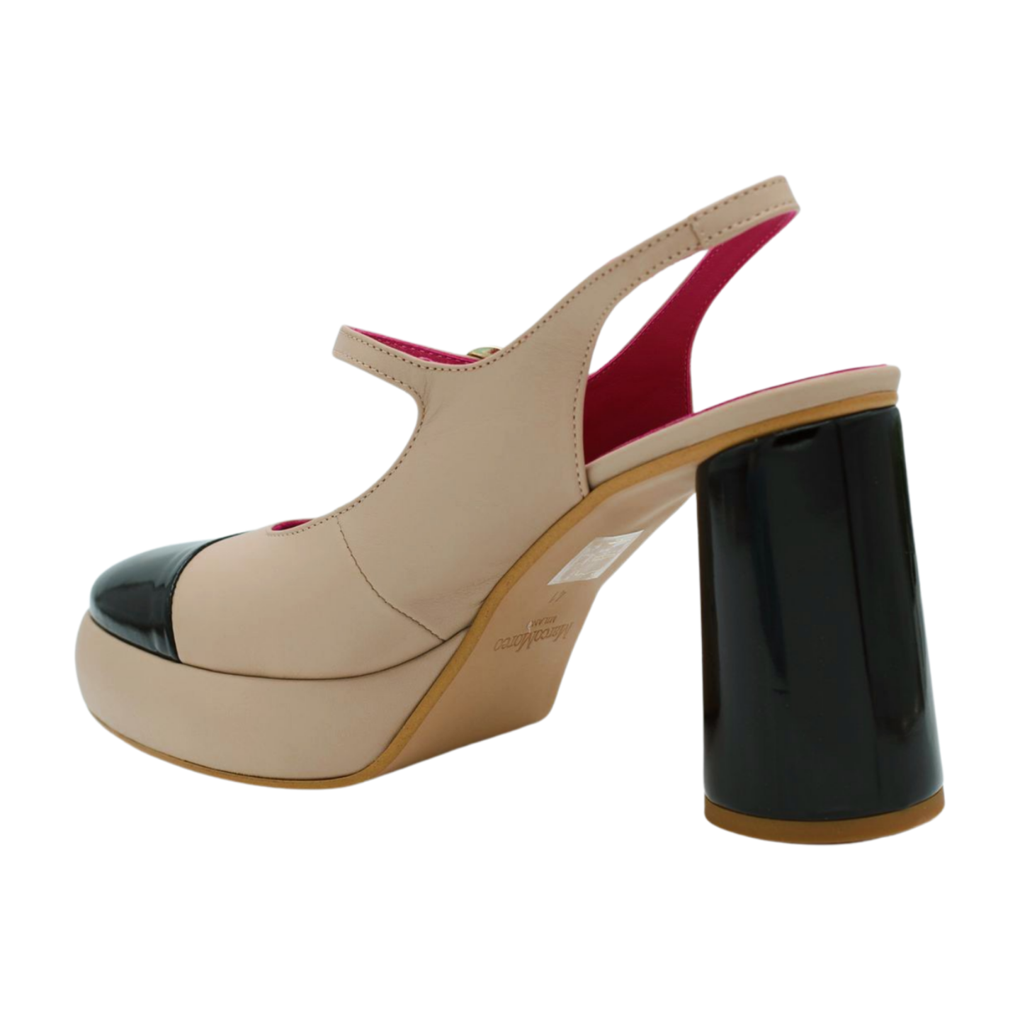 MARCO MOREO KAY Camel Black Mary Jane Shoes for Women - Comfortable & Stylish Flats for Work, Office, and Casual Wear