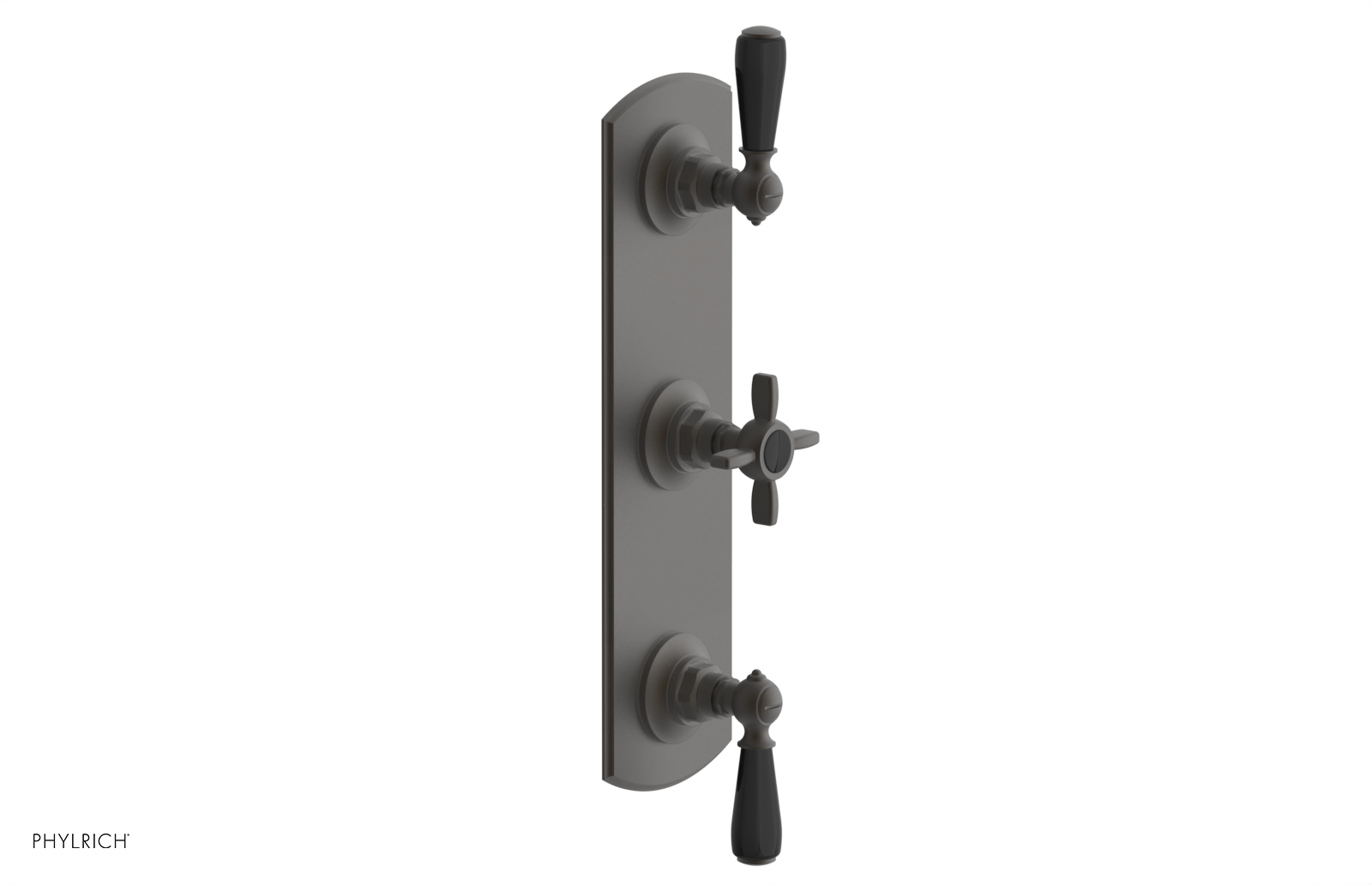 Jamestown Thermostatic Shower Valve with Dual Volume Control - Black Accents (Model 4 740) for Luxurious Bathroom Renovations & Spa-Like Shower Experience