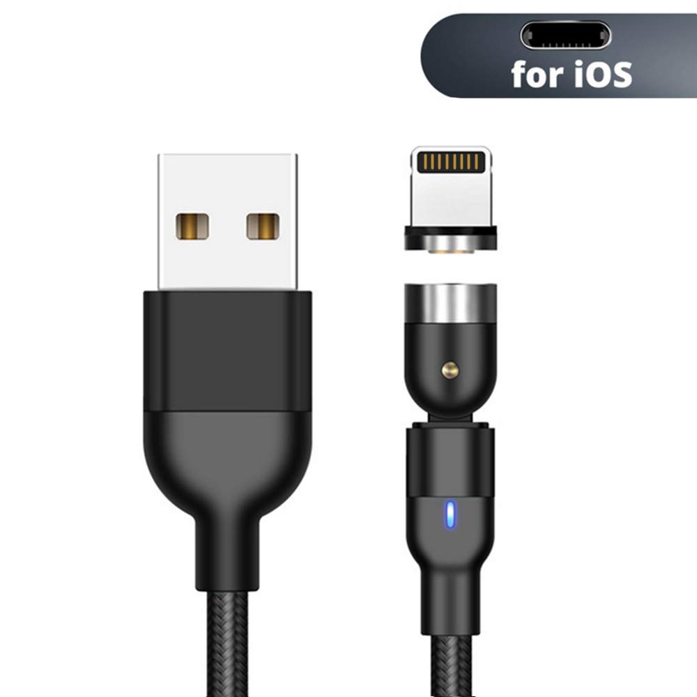 Maclean MCE476 Magnetic USB Cable Adapter - Lightning (8-Pin) Connector for iPhone, Compatible with iPhone 12/11/X/8/7 - Secure Fast Charging & Data Sync - Perfect for Home, Office & Travel Use