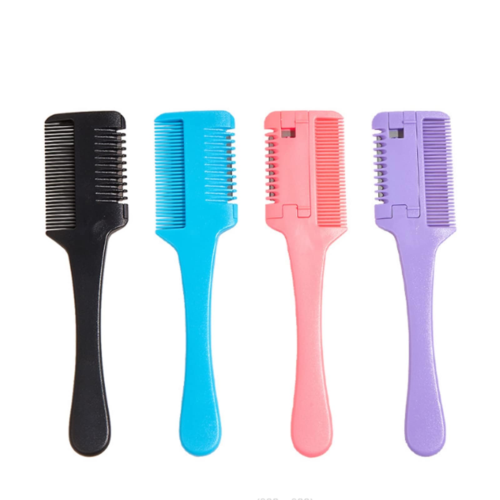 Professional Hair Cutting Scissors & Thinning Comb Set - Double Edge Razor Comb for Precise Haircuts & Styling - Includes 1 Hair Trimmer Comb & 2 Replacement Razors - Perfect for Salon, Barber & Home Haircut Use