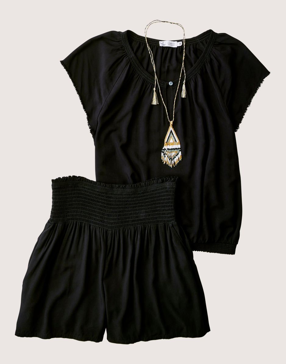 Lilly Top for Women - Elegant Black Blouse | Final Sale | Perfect for Office Wear, Casual Outfits & Evening Events