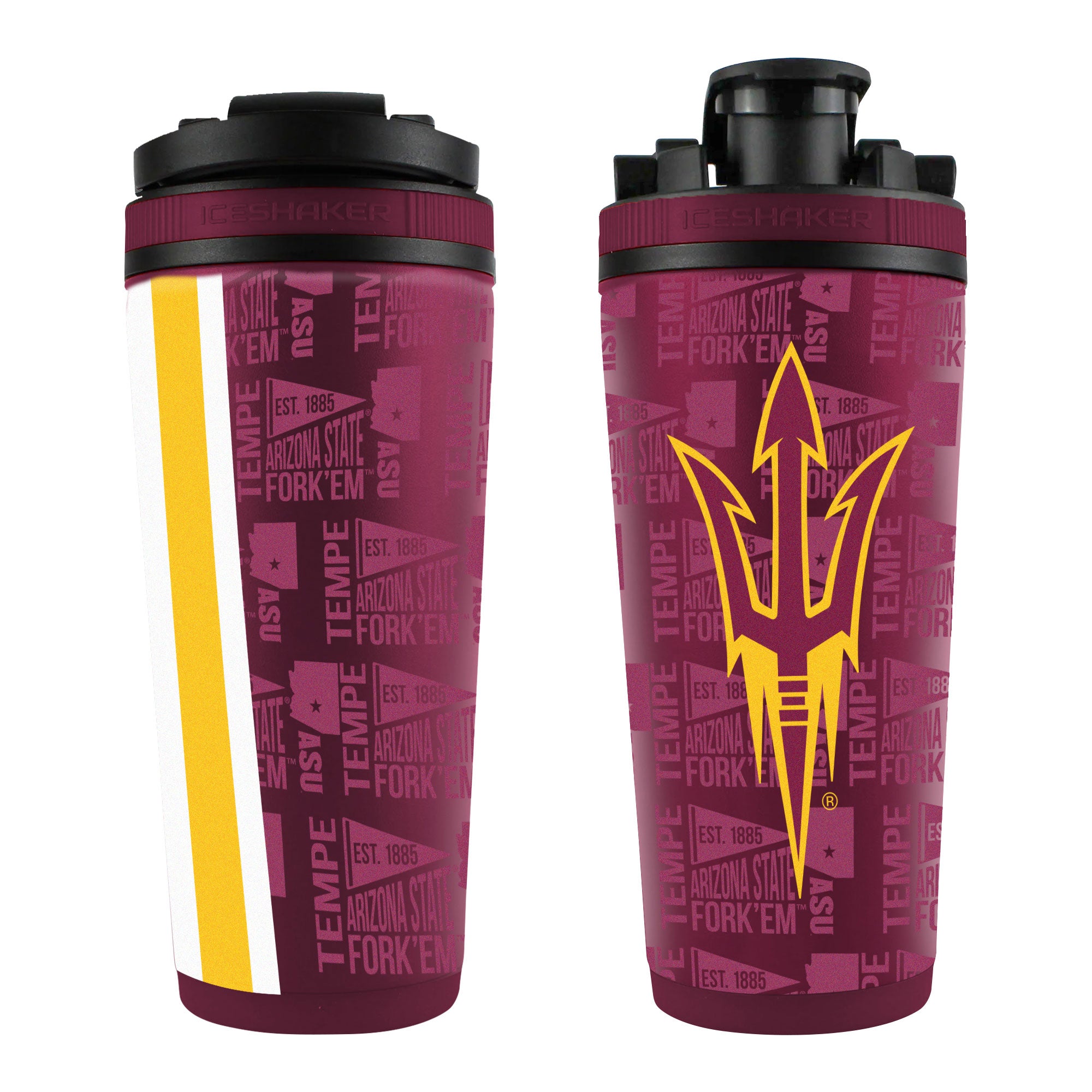 Officially Licensed Arizona State 4D Insulated Shaker Bottle - Perfect for Protein Shakes, Gym Workouts & College Tailgating
