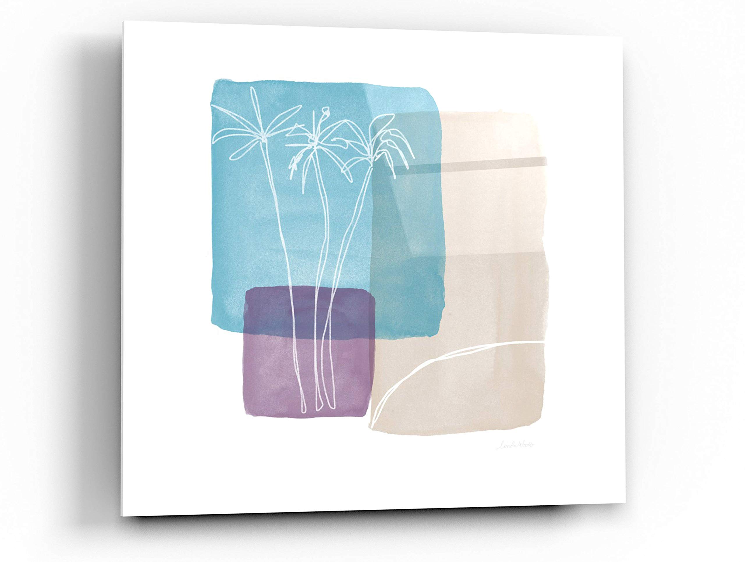 Palm Trees And Sand Acrylic Glass Wall Art by Linda Woods - 24