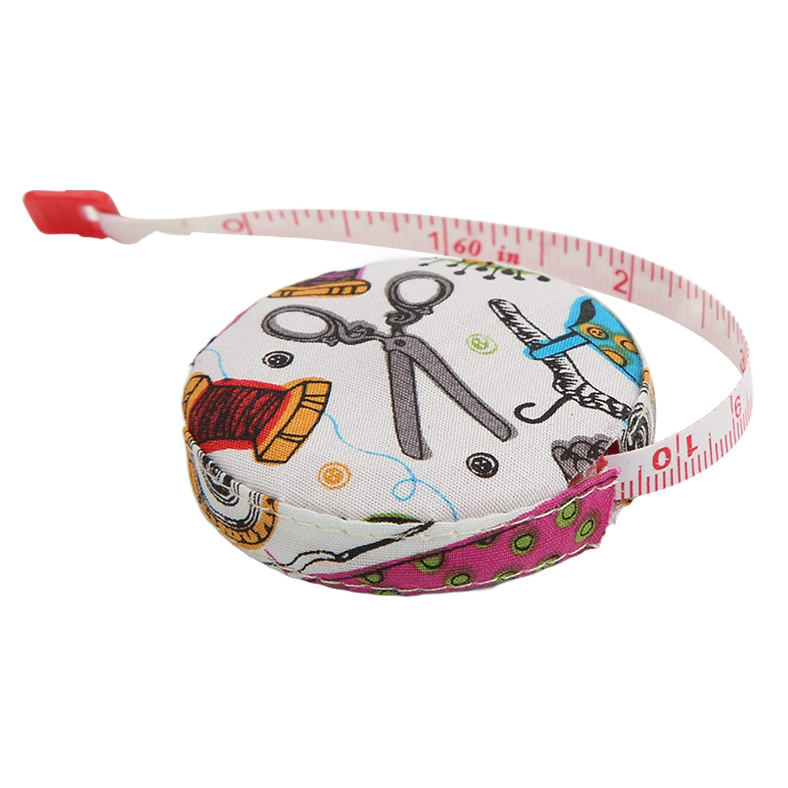 Gaeirt Measuring Tape - Cute & Accurate Body Tape Measure for Sewing, Tailoring & Body Measurements (Colorful Needle Thread & Cloth Ruler Included) | Perfect for DIY Fashion, Weight Loss Tracking & Home Sewing Projects