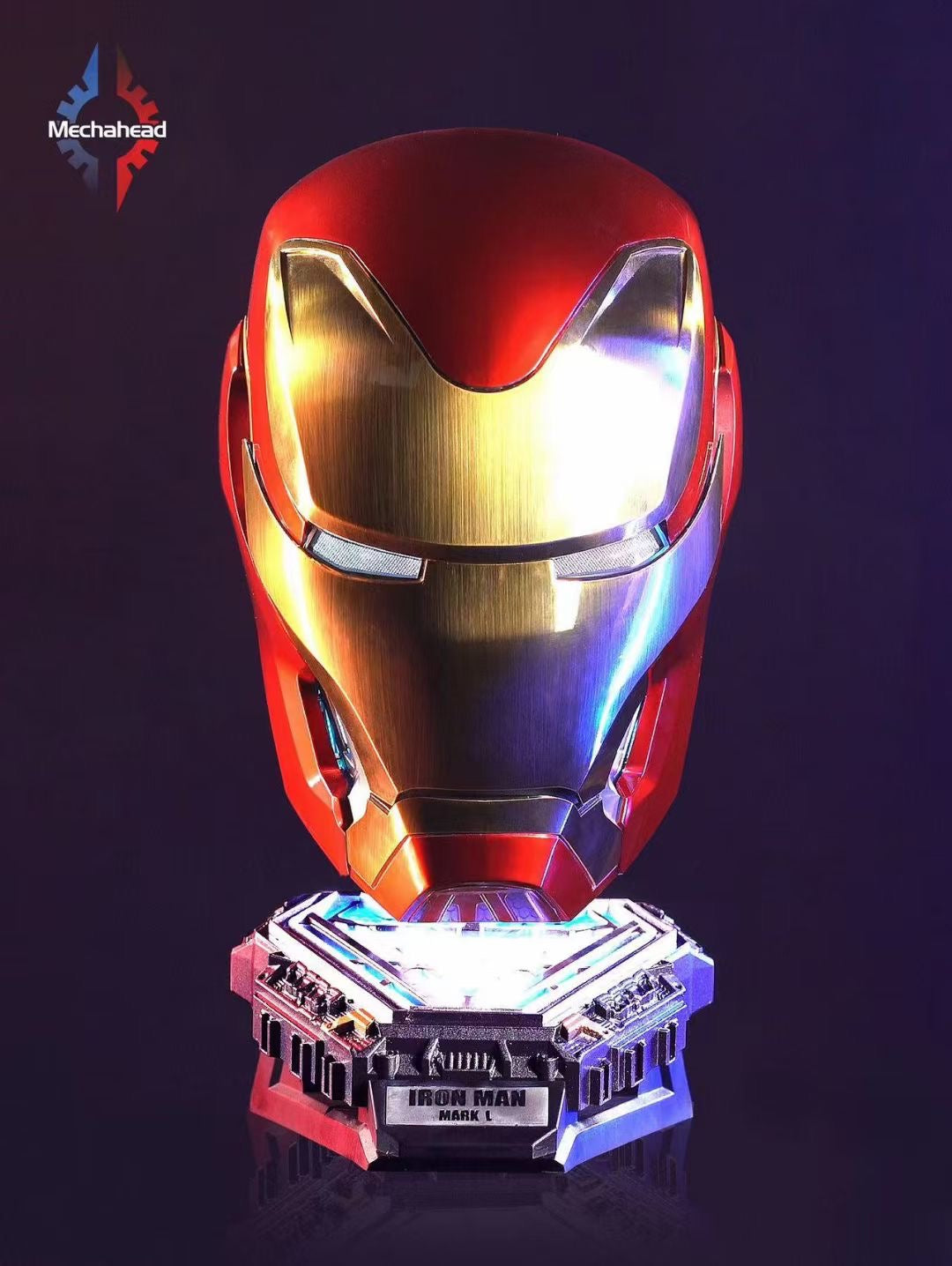 Iron Man MK50 Helmet 1:1 Scale Replica - Collectible Marvel Avengers Cosplay Prop for Display & Costume (Suit Up Like Tony Stark)