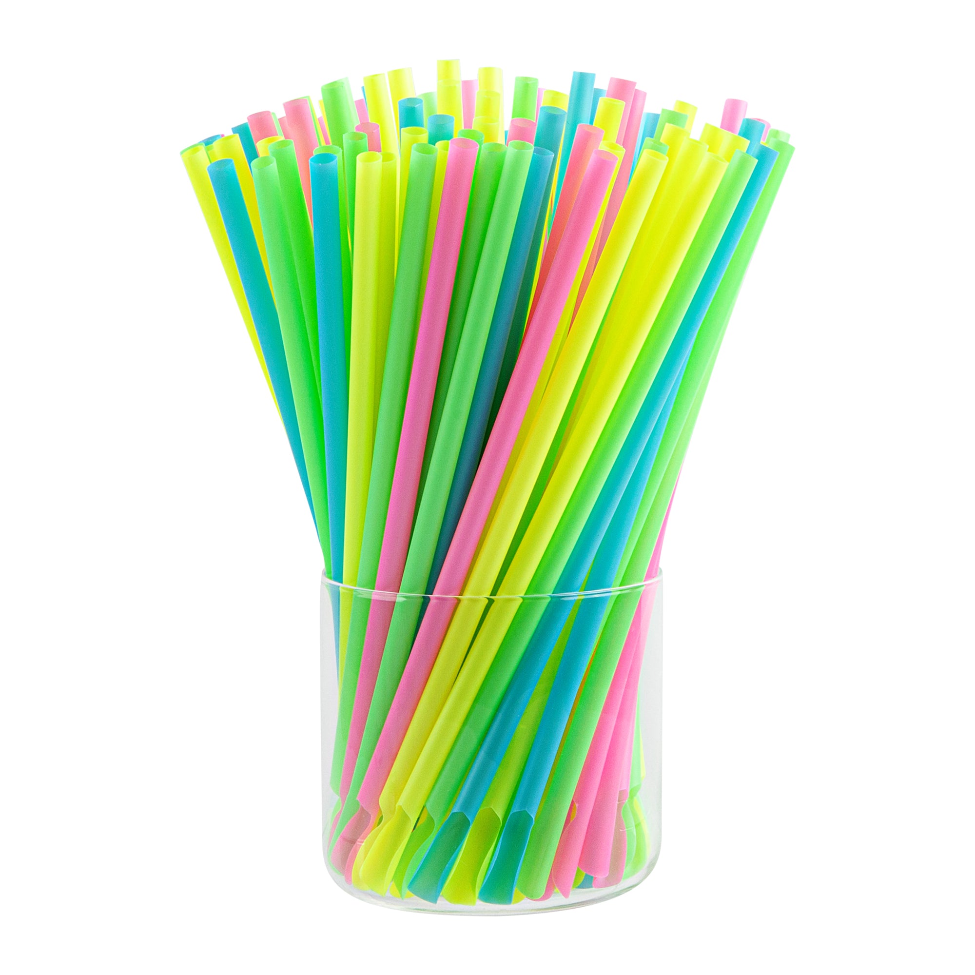 Eco-Friendly Compostable PLA Plastic Spoons and Straws - 1000 Count Box, Unwrapped, Biodegradable Cutlery for Parties, Picnics & Takeout | Basic Nature Assorted Utensils