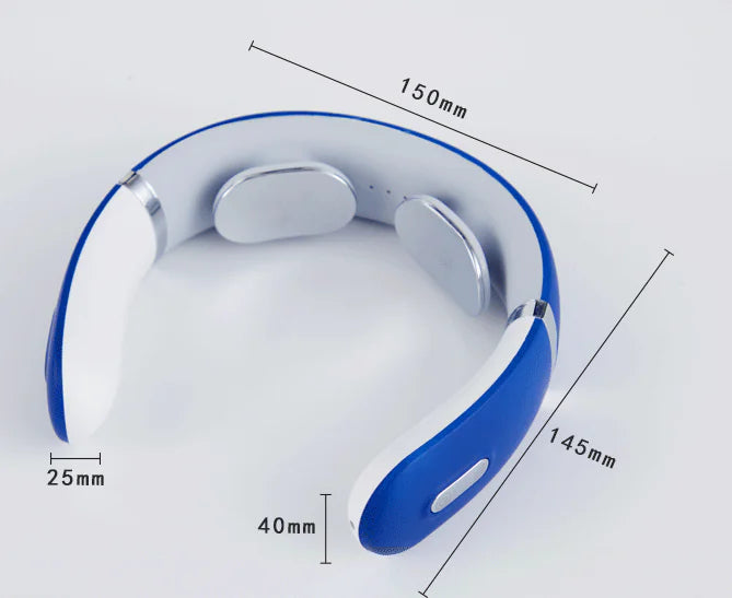 Rechargeable Neck Massager with Heat - Portable Pain Relief for Shoulder & Back - Perfect for Office, Travel & Home Use