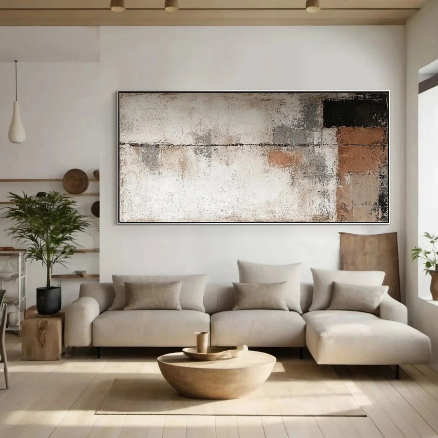 Abstract Painting #AB 342 - Modern Wall Art for Living Room, Bedroom & Office Decor | Large Canvas Artwork for Home & Office