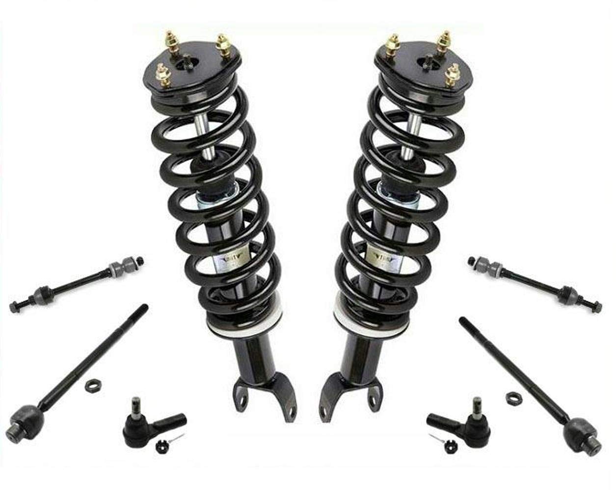 High-Quality Front Suspension Kit for 2009-2012 Ram 1500 4x4 - Coil Springs, Strut Mounts, Tie Rods & Sway Bar (8-Piece Set) | Durable Replacement Parts for Off-Roading & Daily Driving