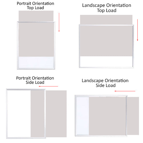 14x22 Euro Style Poster Frame - Top & Side Load Sign Holder for Art, Photos & Documents - Perfect for Home, Office & Gallery Displays