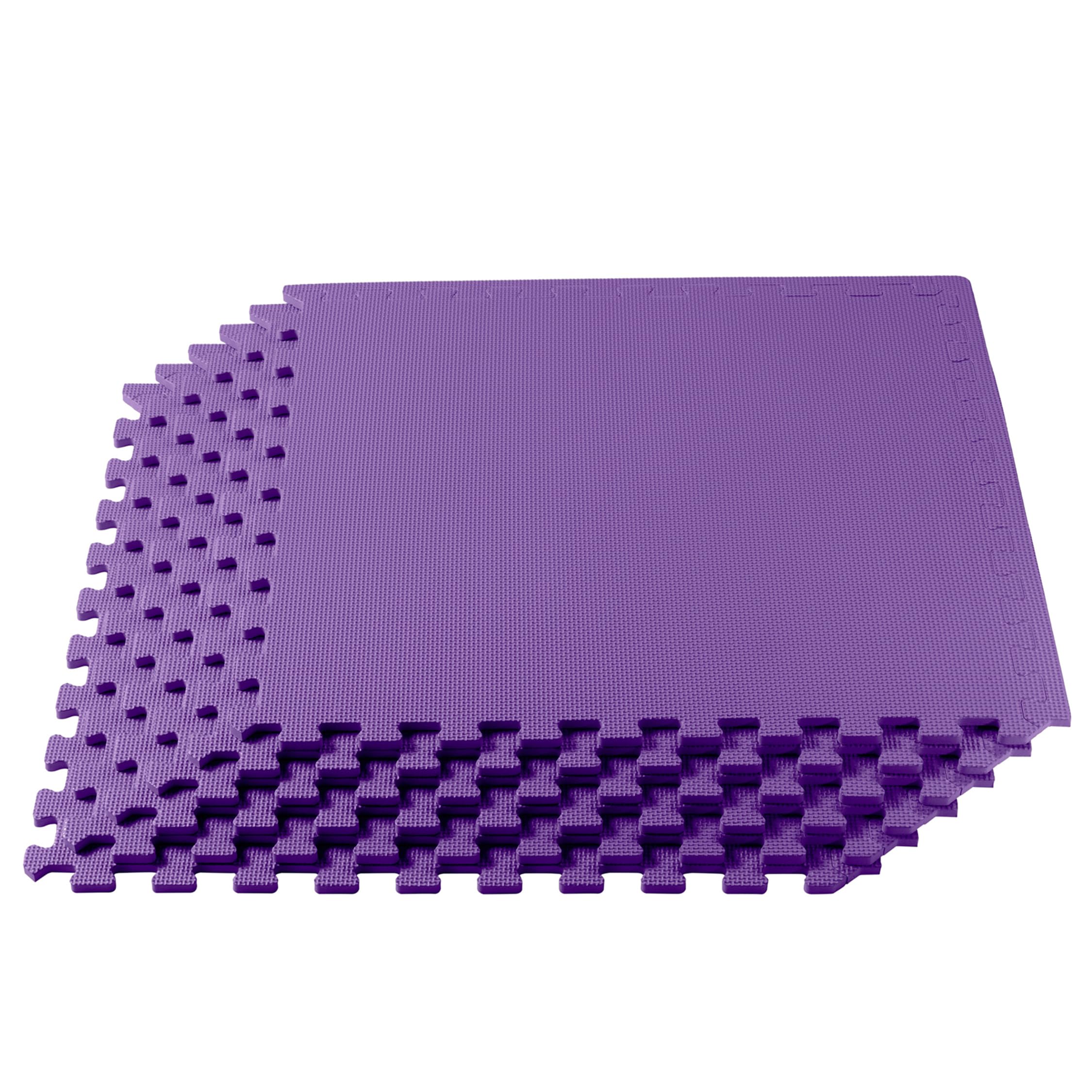 3/8 Inch Thick High-Density Exercise Floor Mat - Non-Slip Gym Mat for Home Workouts, Yoga & Fitness - Ideal for Home Gym, Garage Workouts & Martial Arts Training