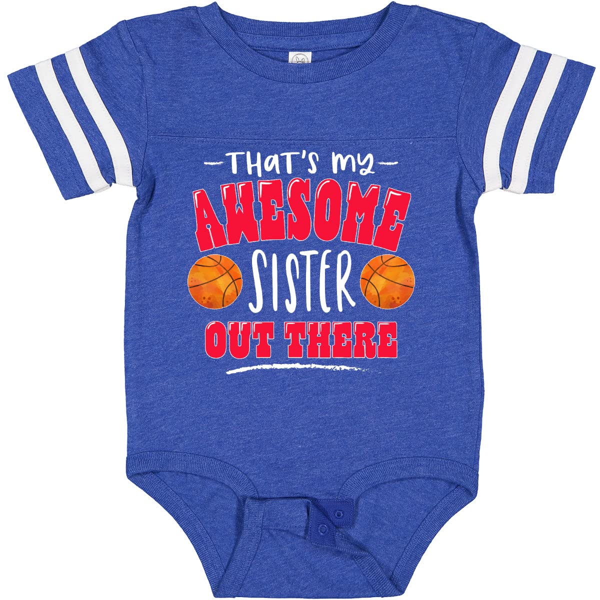 Inktastic Awesome Sister Basketball Baby Bodysuit - Perfect for Game Day