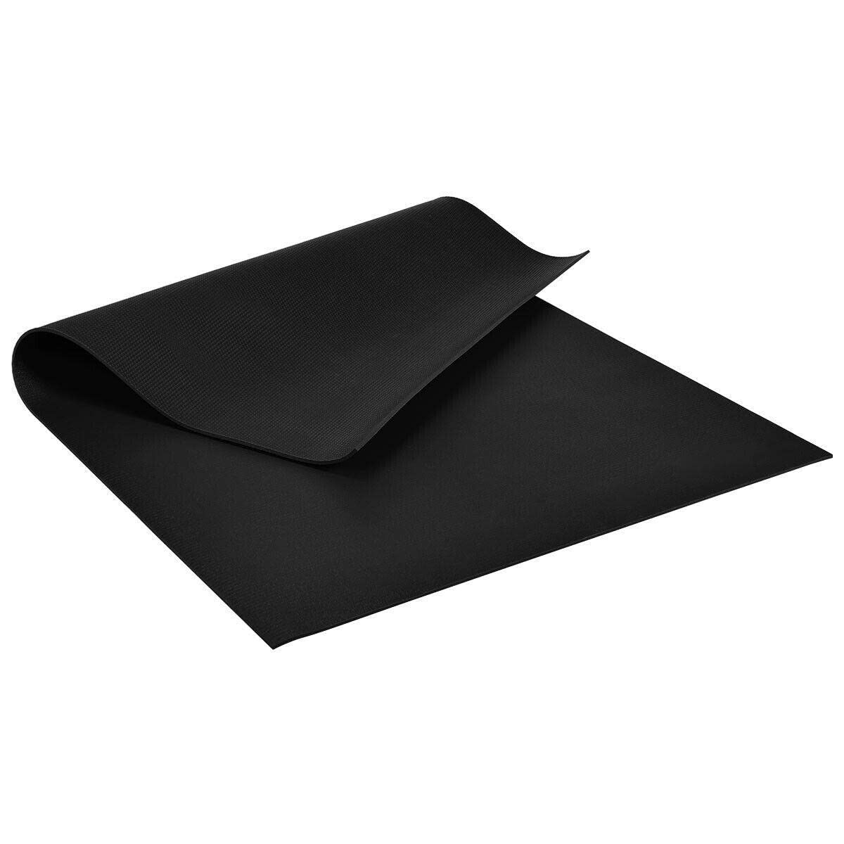 Premium 7' x 5' x 8mm Thick Extra Large Yoga Mat - Non-Slip Exercise Mat for Home Gym, Pilates & Workouts - Durable Black Fitness Mat for Yoga, Stretching & Floor Exercises - Ideal for Home, Studio & Outdoor Use