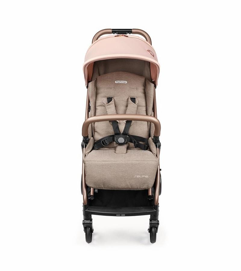 Peg Perego Selfie Stroller - Lightweight Compact Baby Stroller with One-Hand Fold, Adjustable Canopy & Storage Basket | Perfect for Urban Travel, Shopping & Family Outings