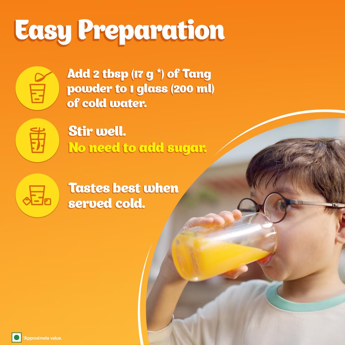 Tang Mango Instant Drink Mix Powder - 500g (Pack of 2) | Refreshing Tropical Flavor | Perfect for Iced Tea, Smoothies & Summer Beverages