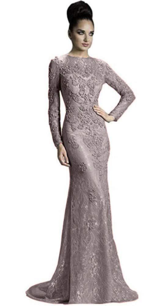 Elegant Women's Long Sleeve Mermaid Evening Dress for Prom, Party & Formal Events - Perfect for Weddings, Galas & Special Occasions