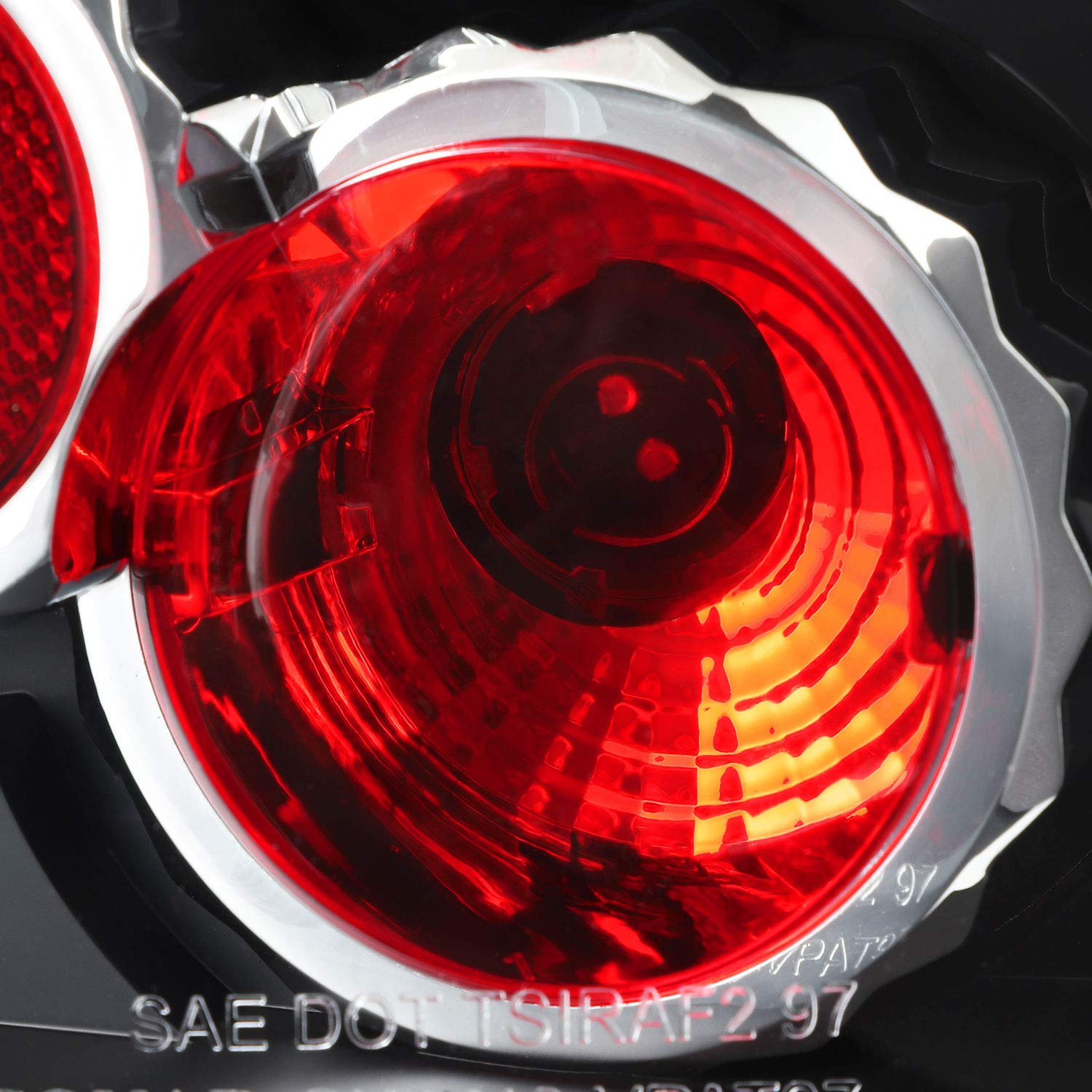 AKKON LED Tail Brake Lights Lamp Set Pair for 1997-2000 VW Passat B5 4DR Sedan - Black Bezel Replacement - Enhance Visibility & Style for Night Driving & Car Customization