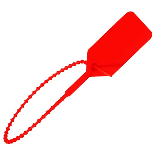 Fire Extinguisher Tamper Seals - 1000 Pack Red Safety Seals with Zip Ties | Tamper-Proof Security for Fire Extinguishers, Valves, Meters & Equipment | OSHA Compliance, Industrial & Commercial Use