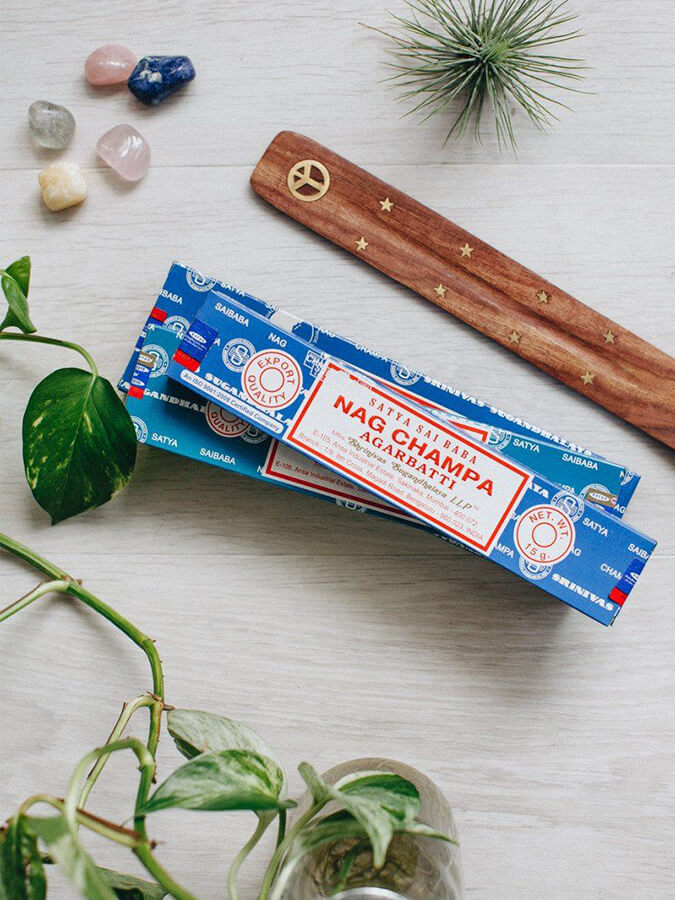 Satya Nag Champa Incense Sticks 15g Box - Premium Aromatic Sticks for Meditation, Yoga & Home Fragrance