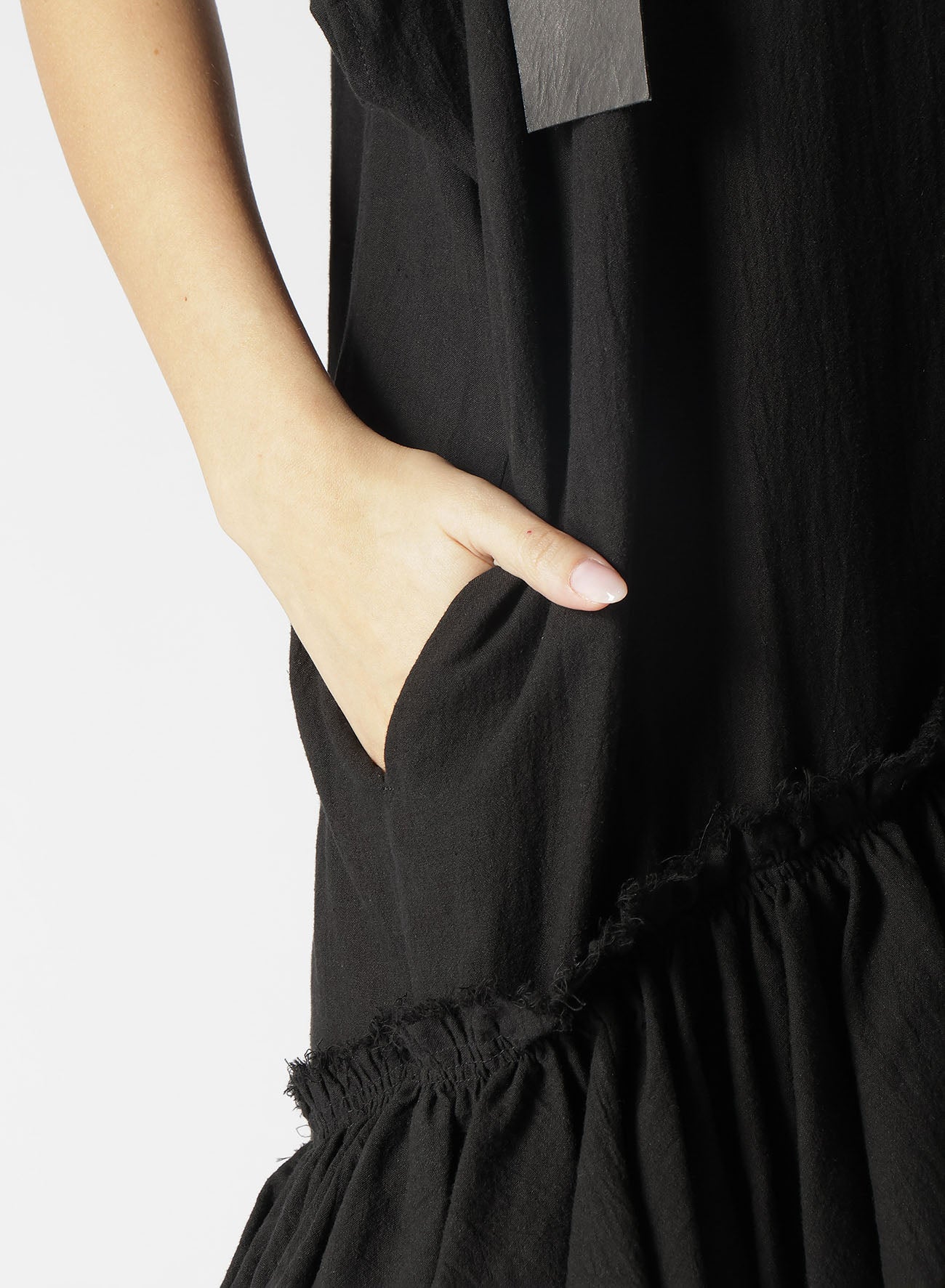 Breathable Cotton Linen Rayon Lawn Dress with Gathered Skirt - Perfect for Summer Outings & Beach Vacations