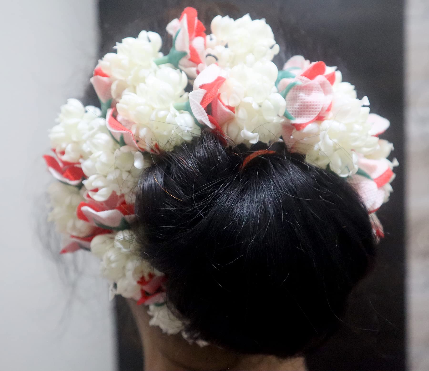 Anagha Long Flower Hair Accessories for Bun Making - Bridal Gajra/Veni Hair Jewelry for Women - Perfect for Weddings, Parties & Special Occasions