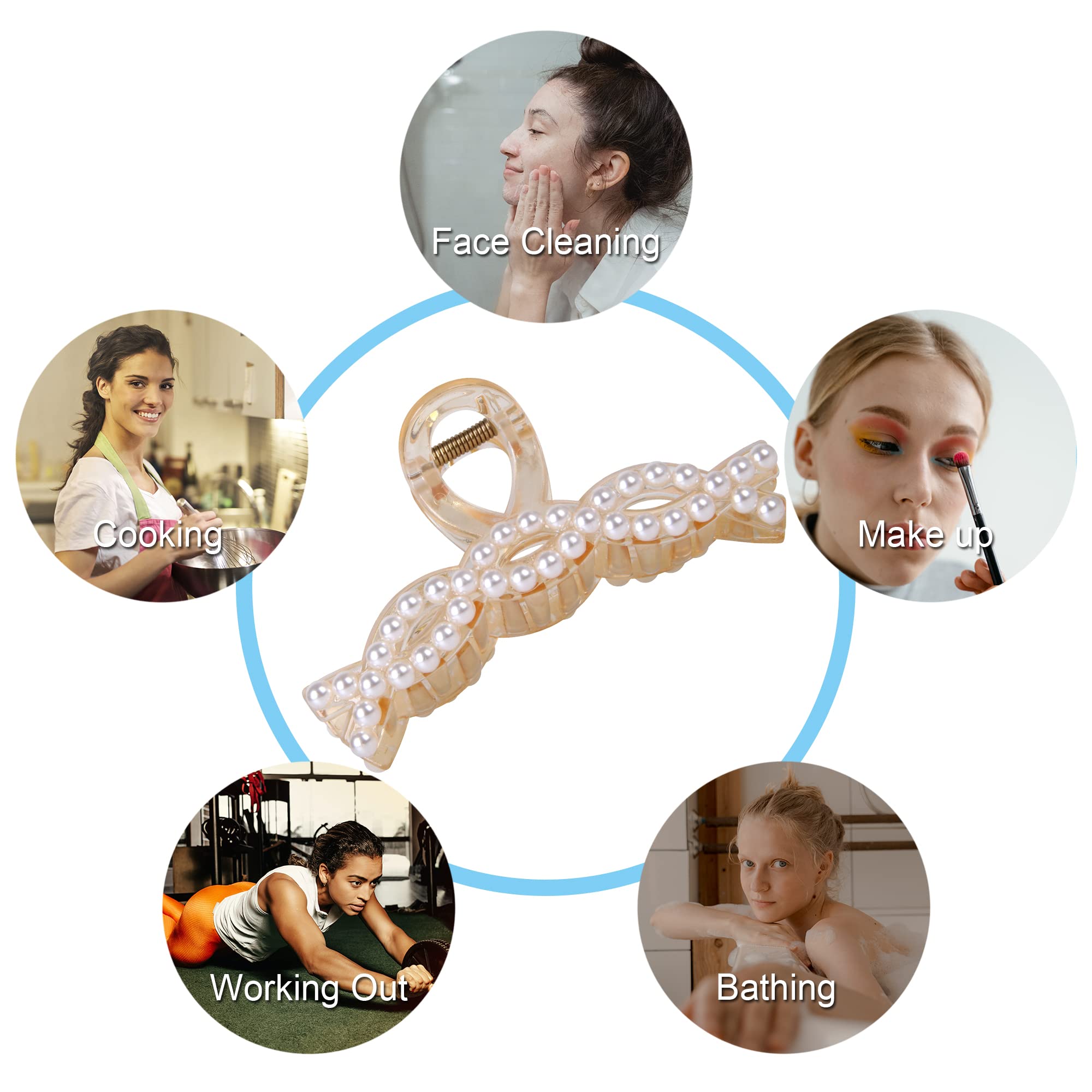 Large Claw Hair Clips for Women - 4.3