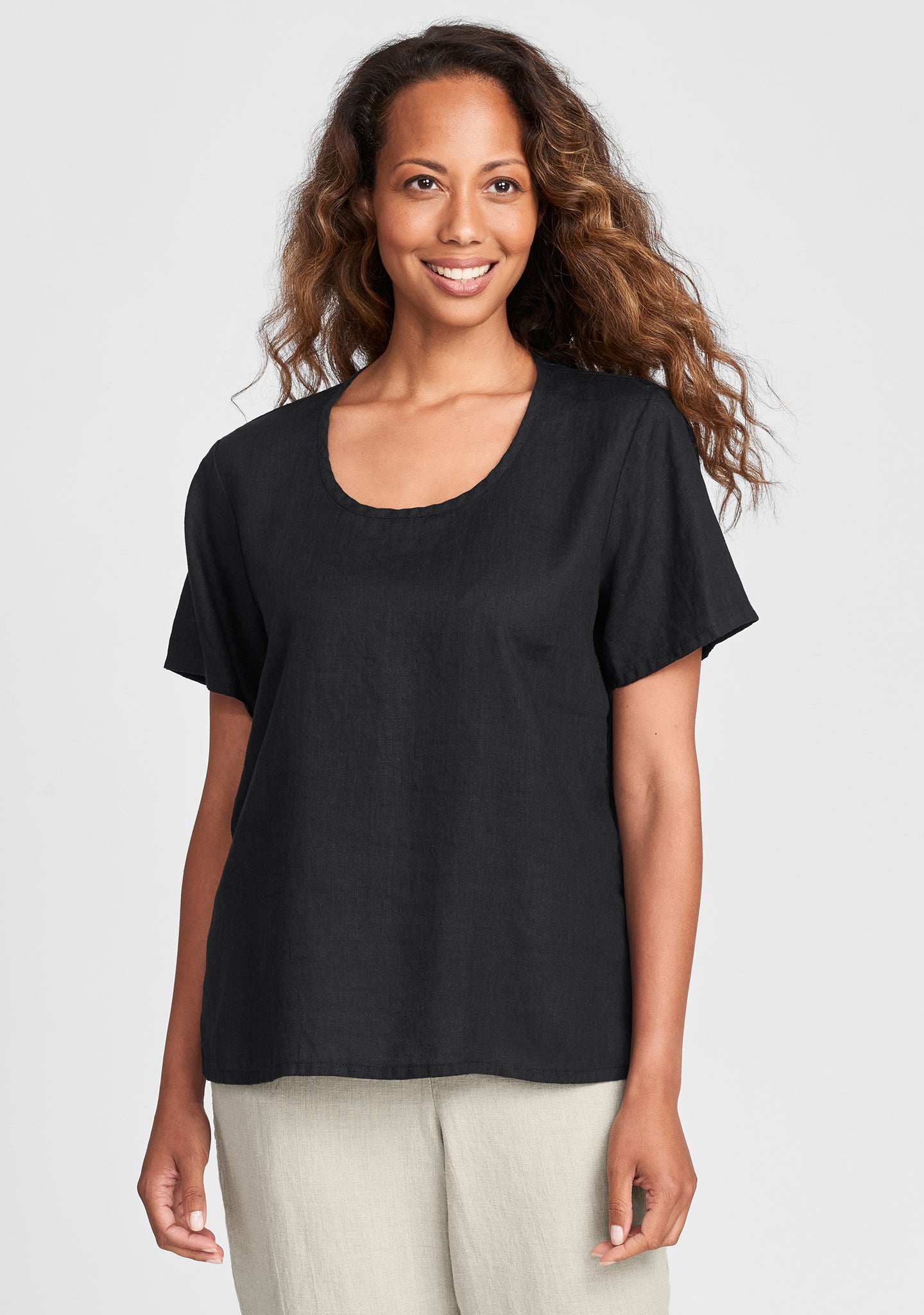 Premium Linen T-Shirt for Men & Women - Soft Breathable Cotton Blend Tee - Casual Summer Essential for Travel & Everyday Wear