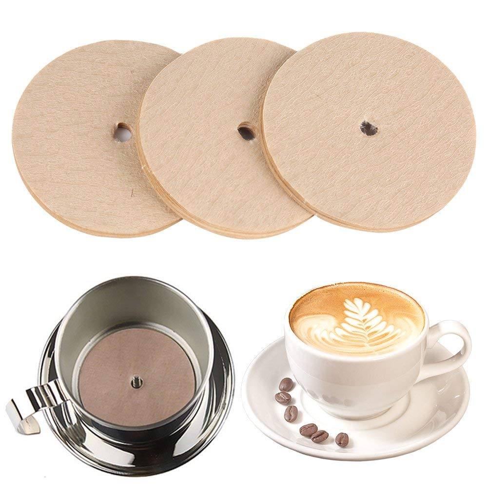 100pcs Universal Coffee Filters - Round Paper for Vietnamese & Drip Coffee Makers - Home & Restaurant Use
