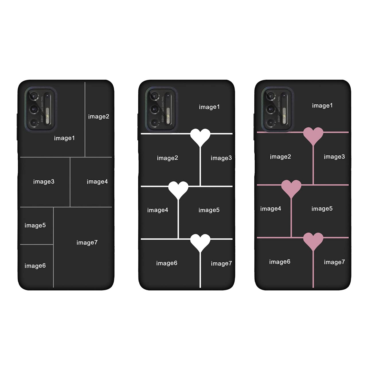 Custom Personalized Photo Phone Case for Moto G Stylus 2021 - Multi-Picture Collage Design - Durable Protective Cover - Perfect Gift for Birthday, Christmas, Valentines Day - Ideal for Friends, Couples & Family - Black Shockproof Case - Great for Everyday Use, Travel & Special Occasions