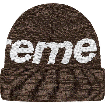 Supreme Big Logo Beanie - Black Winter Hat for Men & Women - Streetwear Fashion Accessory for Cold Weather & Urban Style