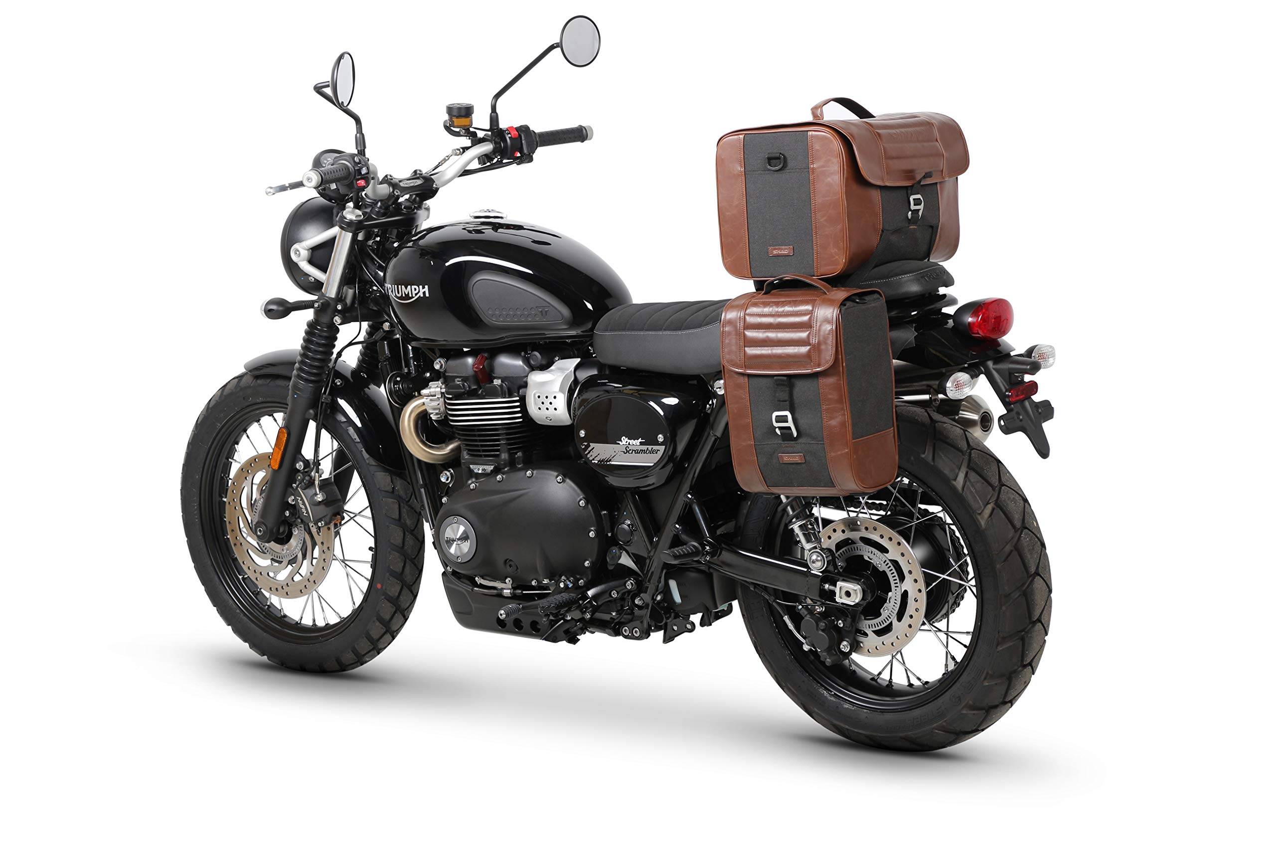 Triumph Street Scrambler 900 Side Bag Holder - Durable Motorcycle Saddlebag Mount for Adventure Riding & Daily Commute