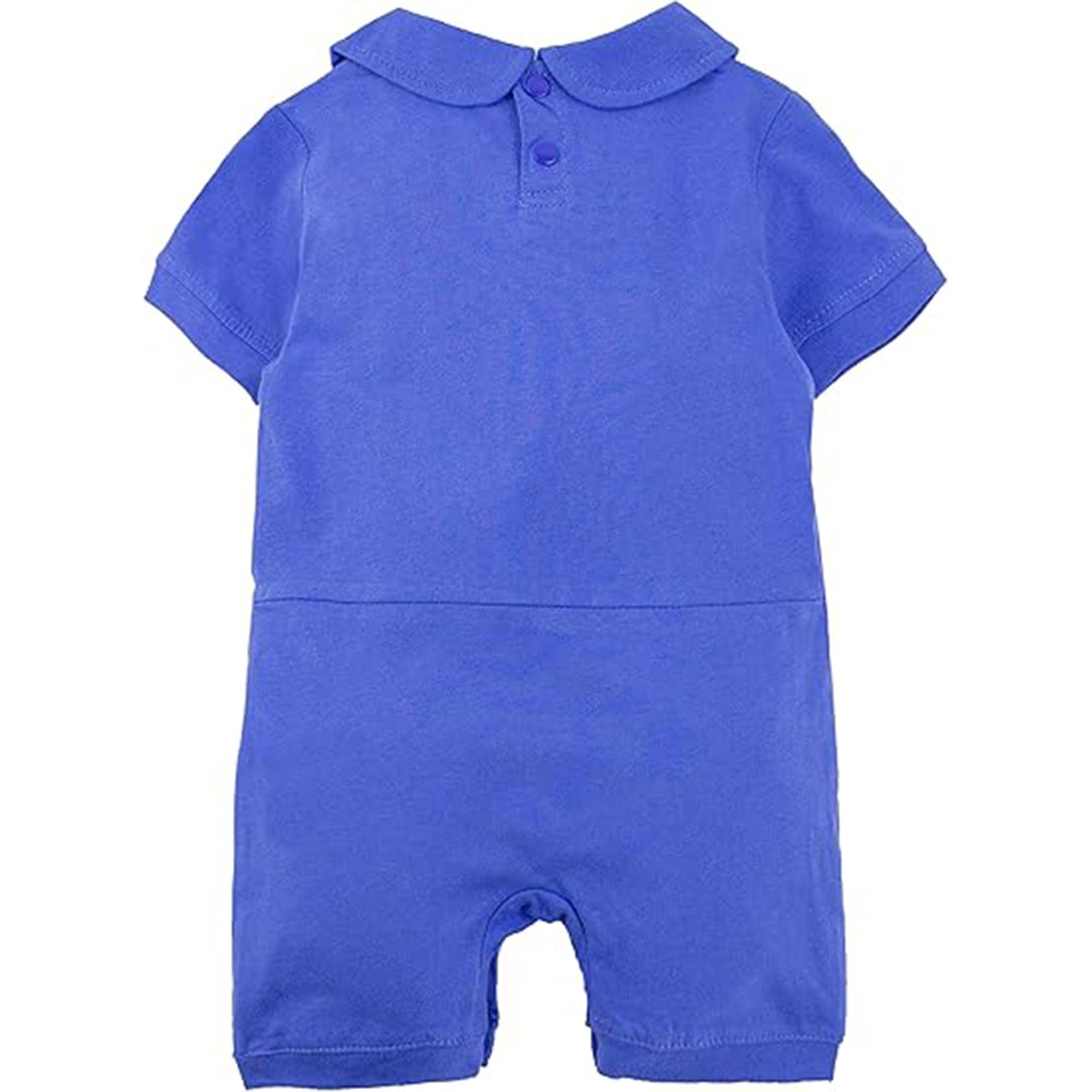 stylesilove Baby Boy Short Sleeve Cotton Romper - Cute Racer Style Outfit for Infant & Toddler Boys | Perfect for Halloween, Birthday Parties & Daily Wear